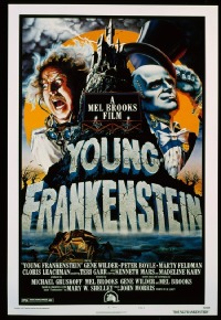 VHP7 531 YOUNG FRANKENSTEIN one-sheet movie poster '74 Mel Brooks