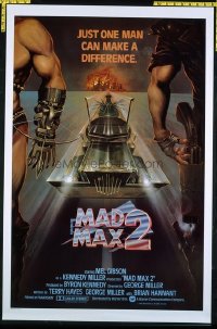 4654 MAD MAX 2: THE ROAD WARRIOR int'l one-sheet movie poster '82 Gibson