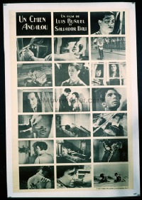 VHP7 007 UN CHIEN ANDALOU linen French movie poster '68 first release!