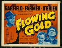 1178 FLOWING GOLD title lobby card '40 John Garfield, Frances Farmer