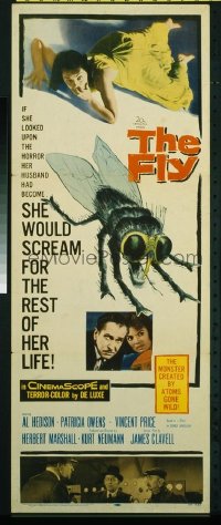 v212 FLY ('58)  insert '58 Vincent Price, classic sci-fi!