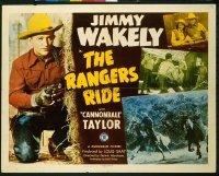t398 RANGERS RIDE half-sheet movie poster '48 Jimmy Wakely, western!