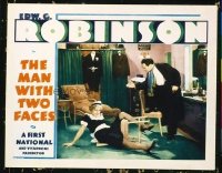 2186 MAN WITH TWO FACES lobby card '34 Edward G. Robinson
