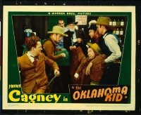 2198 OKLAHOMA KID lobby card '39 cowboy James Cagney punches!