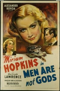 #283 MEN ARE NOT GODS 1sheet36 Miriam Hopkins