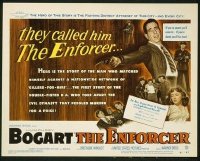 1164 ENFORCER title lobby card '51 Humphrey Bogart, Zero Mostel