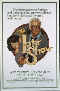 4647 LATE SHOW one-sheet movie poster '77 Art Carney, Lily Tomlin