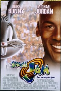 4688 SPACE JAM white style one-sheet movie poster '96 Michael Jordan