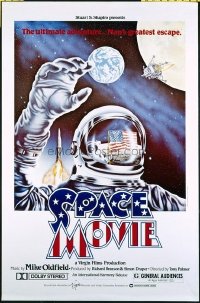 4689 SPACE MOVIE one-sheet movie poster '79 cool astronaut art!