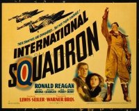1223 INTERNATIONAL SQUADRON title lobby card '41 airman Ronald Reagan!
