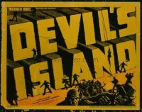 1159 DEVIL'S ISLAND title lobby card '39 Boris Karloff, great image!