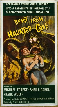 #062 BEAST FROM HAUNTED CAVE 3sheet59 Forest