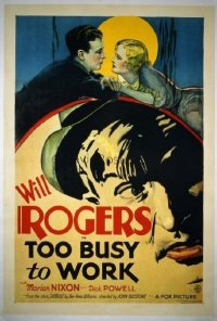 074 TOO BUSY TO WORK ('32) linen 1sheet