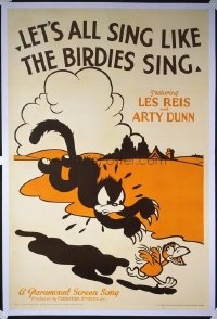 169 LET'S ALL SING LIKE THE BIRDIES SING linen 1sheet