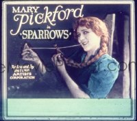 VHP7 139 SPARROWS glass lantern coming attraction slide '26 Mary Pickford portrait!