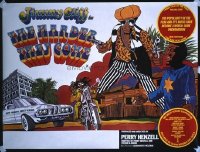 401 HARDER THEY COME British quad R77 Jimmy Cliff, Jamaican reggae music, cool Bryant art!
