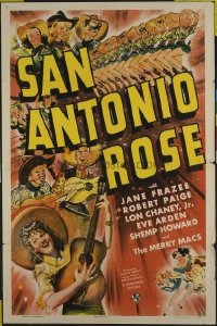 t248 SAN ANTONIO ROSE linen one-sheet movie poster '41 Jane Frazee, Paige