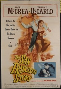 1587 SAN FRANCISCO STORY one-sheet movie poster '52 Joel McCrea, DeCarlo