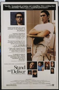 4690 STAND & DELIVER style A one-sheet movie poster '87 Olmos, Phillips