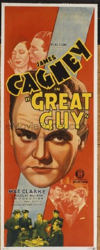 #279 GREAT GUY Aust daybill 1939 James Cagney