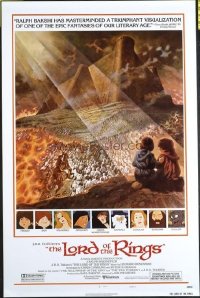 #401 LORD OF THE RINGS style B one-sheet movie poster '78 JRR Tolkien, Bakshi!