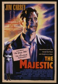 4656 MAJESTIC DS one-sheet movie poster '01 Great Jim Carrey artwork!