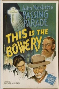 215 THIS IS THE BOWERY paperbacked 1sheet