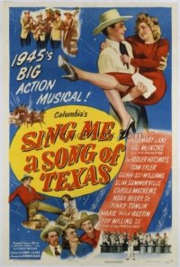 t359 SING ME A SONG OF TEXAS linen one-sheet movie poster '45 Rosemary Lane