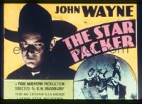 JW 074 STAR PACKER glass lantern coming attraction slide '34 John Wayne