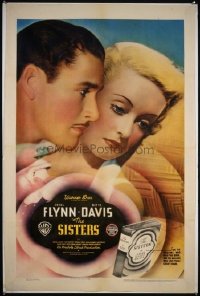 1595 SISTERS one-sheet movie poster '38 Errol Flynn AND Bette Davis!