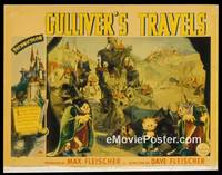 v327d GULLIVER'S TRAVELS ('39) #4 LC '39 cool cartoon scene!