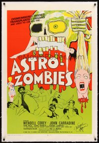 Astro Zombies Signed Linen HP02012 L