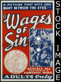 WAGES OF SIN 1sheet