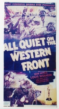 ALL QUIET ON THE WESTERN FRONT ('30) linen 3sh
