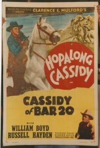 HOPALONG CASSIDY style C 1sh '47 William Boyd, Cassidy of Bar 20