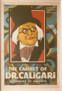 CABINET OF DR CALIGARI '90s commercial poster