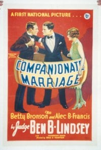 COMPANIONATE MARRIAGE linen 1sheet