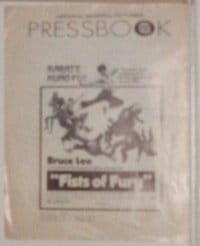 FISTS OF FURY ('73) pressbook