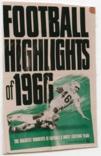 FOOTBALL HIGHLIGHTS OF 1966 1sheet