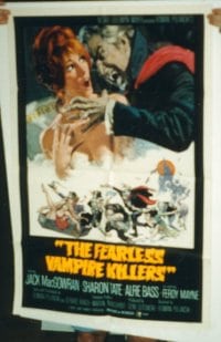 FEARLESS VAMPIRE KILLERS style B 1sh 1967 great Frank Frazetta art, plus Tate attacked!