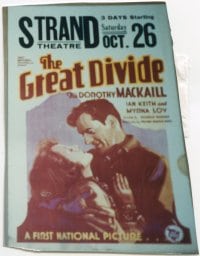 GREAT DIVIDE ('29) WC