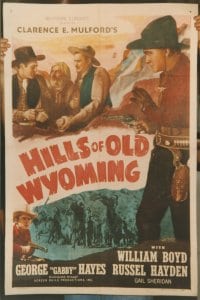 HILLS OF OLD WYOMING linen 1sheet