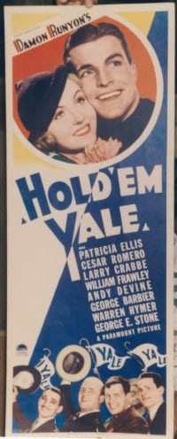 HOLD 'EM YALE ('35) insert