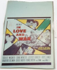 IN LOVE & WAR ('58) WC