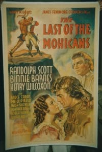LAST OF THE MOHICANS ('36) linen 1sheet