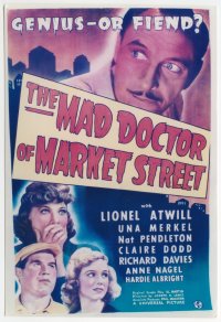 MAD DOCTOR OF MARKET STREET 1sheet