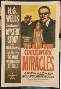 MAN WHO COULD WORK MIRACLES linen 1sheet R47