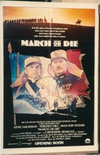 MARCH OR DIE paperbacked 1sheet