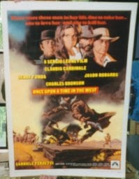 ONCE UPON A TIME IN THE WEST paperbacked 1sheet