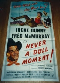 NEVER A DULL MOMENT ('50) 3sh